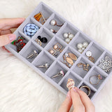 Velvet Jewelry Display Tray for Rings Bracelets Earrings Necklaces