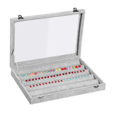 Velvet Jewelry Display Tray Ring Bracelet Necklace Watch Organizer
