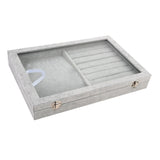 Velvet Jewelry Display Tray Ring Bracelet Necklace Watch Organizer