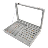 Velvet Jewelry Display Tray Ring Bracelet Necklace Watch Organizer