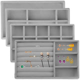 Velvet Jewelry Display Tray Drawer Organizer Case Holder