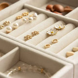 Velvet Jewelry Display Tray Drawer Organizer Case Holder