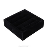 Velvet Jewelry Earring Ring Display Box Tray Holder Storage Organizer