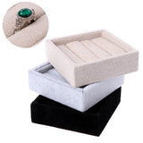 Velvet Jewelry Earring Ring Display Box Tray Holder Storage