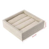 Velvet Jewelry Earring Ring Display Box Tray Holder Storage Showcase