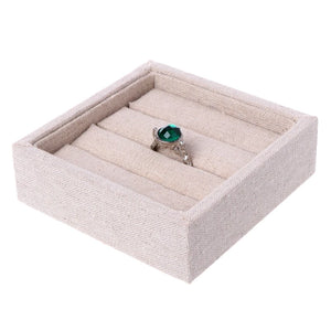 Velvet Jewelry Earring Ring Display Box Tray Holder Storage