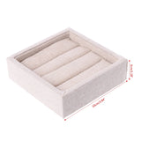 Velvet Jewelry Earring Ring Display Box Tray Holder Storage