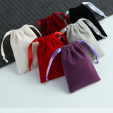 Velvet Jewelry Gift Bags Drawstring Packaging Rings Earrings Organizer Pouches