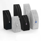 Velvet Jewelry Display Stand Black/Gray