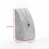 Velvet Jewelry Display Stand Black/Gray