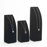 Velvet Jewelry Display Stand Black/Gray