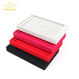 Velvet Jewelry Organizer Tray Ring Earring Holder 22.5*14.5cm