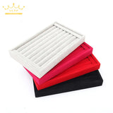 Velvet Jewelry Organizer Tray Ring Earring Holder 22.5*14.5cm