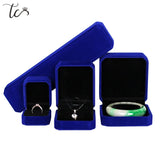 Velvet Jewelry Packaging Boxes Ring Box Container Earring Holder