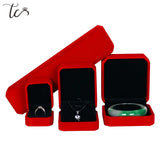 Velvet Jewelry Packaging Boxes Ring Box Container Earring Holder
