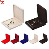 Velvet Jewelry Set Boxes Bracelet Ring Necklace Earring Storage Holder Case
