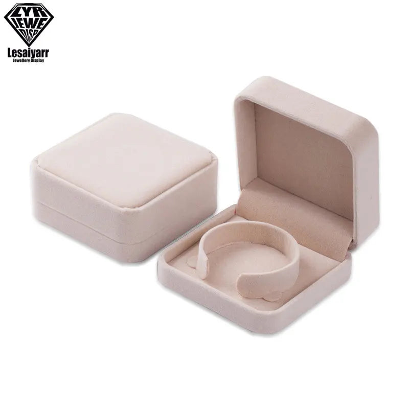 Velvet Jewelry Storage Box Multicolor With Fixed For Bracelet Necklace