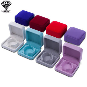 Velvet Jewelry Storage Box Multicolor With Fixed For Bracelet Necklace