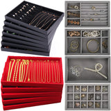 Velvet Jewelry Storage Box Makeup Organizer Boxes Ring Earrings Necklace Jewelry