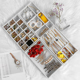 Velvet Jewelry Organizer Tray Earrings Ring Bracelet Holder Display Stand
