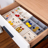 Velvet Jewelry Organizer Tray Earrings Ring Bracelet Holder Display Stand