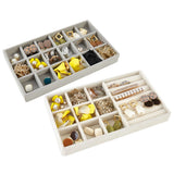 Velvet Jewelry Organizer Tray Earrings Ring Bracelet Holder Display Stand