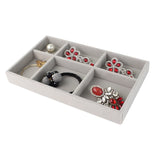 Velvet Jewelry Storage Tray Holder Stand Bracelet Necklace Ring Box
