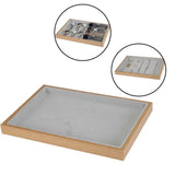 Velvet Jewelry Tray Beaded Pendant Display Case for Women's Shop