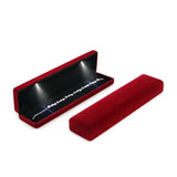 LED Lighted Necklace Bangle Bracelet Jewelry Display Case