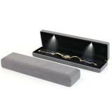 LED Lighted Necklace Bangle Bracelet Jewelry Display Case