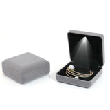 LED Lighted Necklace Bangle Bracelet Jewelry Display Case
