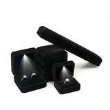LED Lighted Necklace Bangle Bracelet Jewelry Display Case