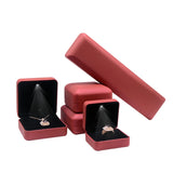 LED Lighted Necklace Bangle Bracelet Jewelry Display Case