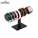 Velvet & Leather Bracelet Chain Watch T-Shaped Rack Jewelry Display Holder