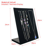 Velvet/Linen Necklace Pendant Display Stand Earrings Display