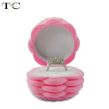 Velvet Lovely Basket Ring Box Earring Pendant Gift Case