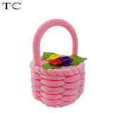 Velvet Lovely Basket Ring Box Earring Pendant Gift Case