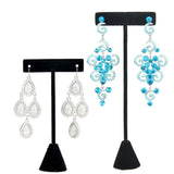 Velvet Metal Earring Display Stand Hanger Rack