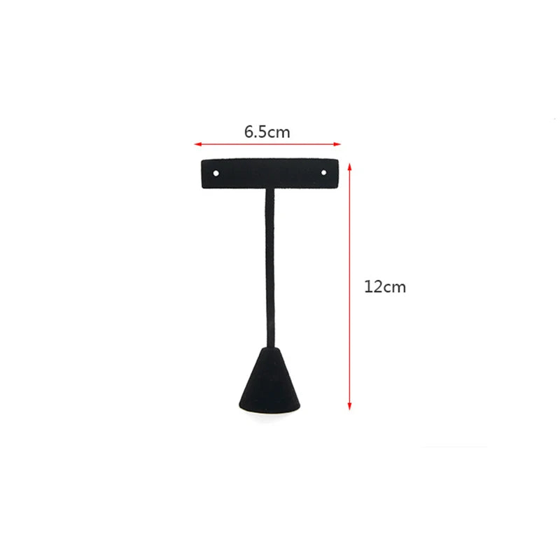 Velvet Metal Earring Display Stand Hanger Rack