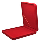 Velvet Necklace Box Chain Display Case Tray with Lid Jewelry Storage