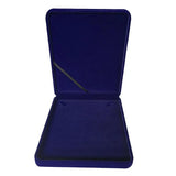 Velvet Necklace Box Chain Display Case Tray with Lid Jewelry Storage