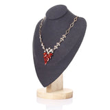 Velvet Necklace Chain Jewelry Bust Display Holder Stand