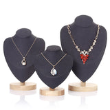 Velvet Necklace Chain Jewelry Bust Display Holder Stand