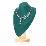 Velvet Necklace Chain Jewelry Bust Display Holder Stand