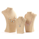 Velvet Necklace Display Bust PU Leather Mannequin Pendant Display
