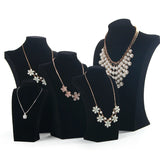 Velvet Necklace Display Bust PU Leather Mannequin Pendant Display