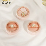 Pink Velvet Pendant Necklace Ring Box Vintage Storage