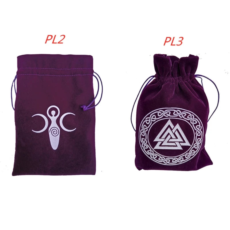 Velvet Pentagram Tarot Oracle Cards Storage Bag