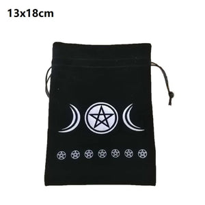 Velvet Pentagram Tarot Oracle Cards Storage Bag