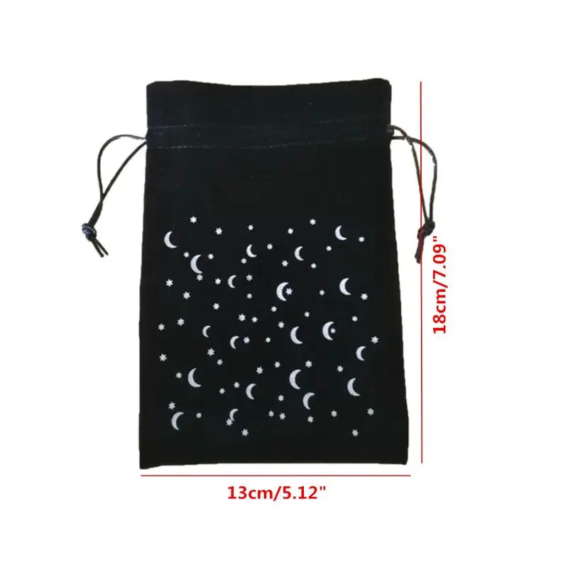 Velvet Pentagram Tarot Oracle Cards Storage Bag